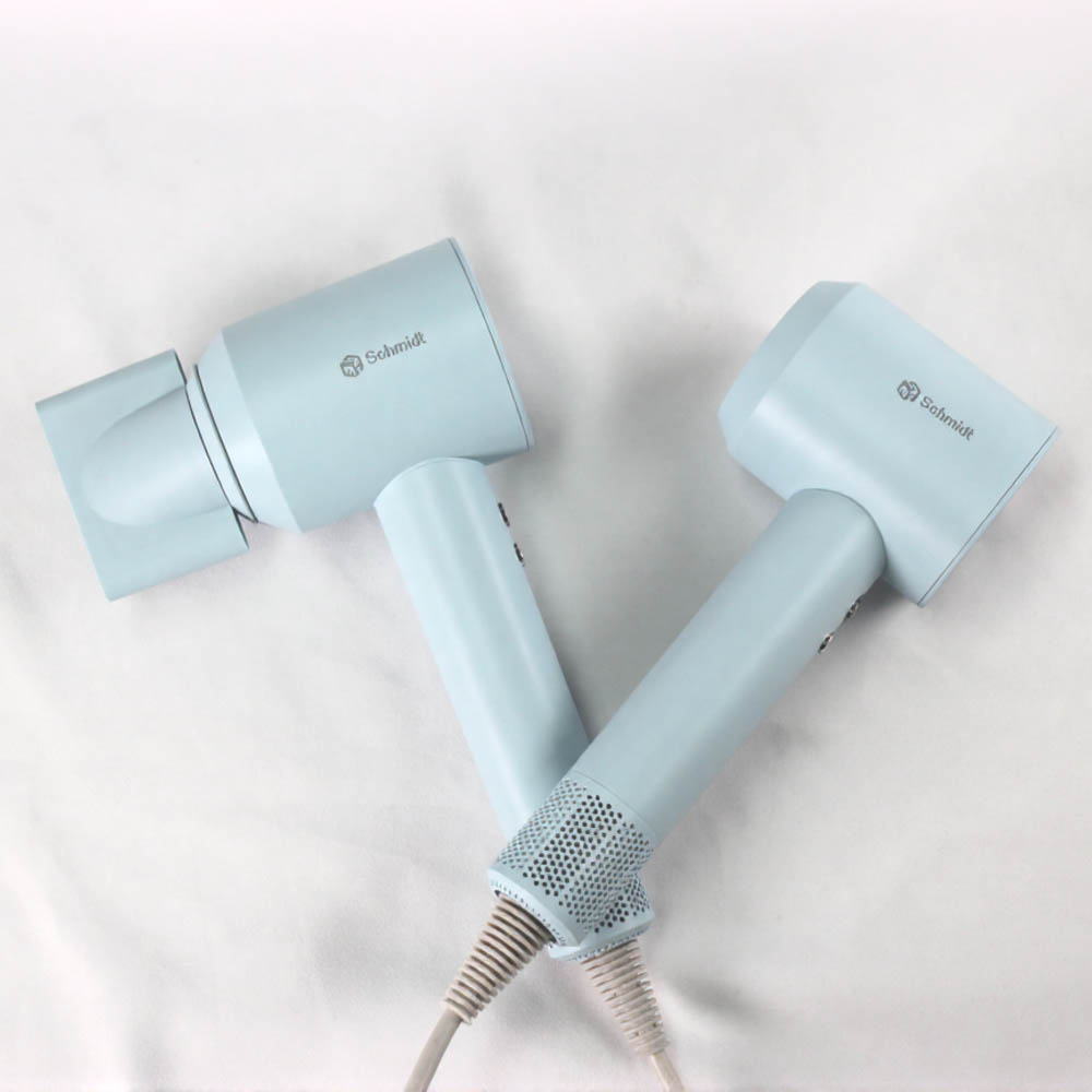 (공동구매) 2025년 신상품 슈미트 BLDC 소닉붐 헤어드라이어 (화이트, 블루 택1) (1년 AS 보증)